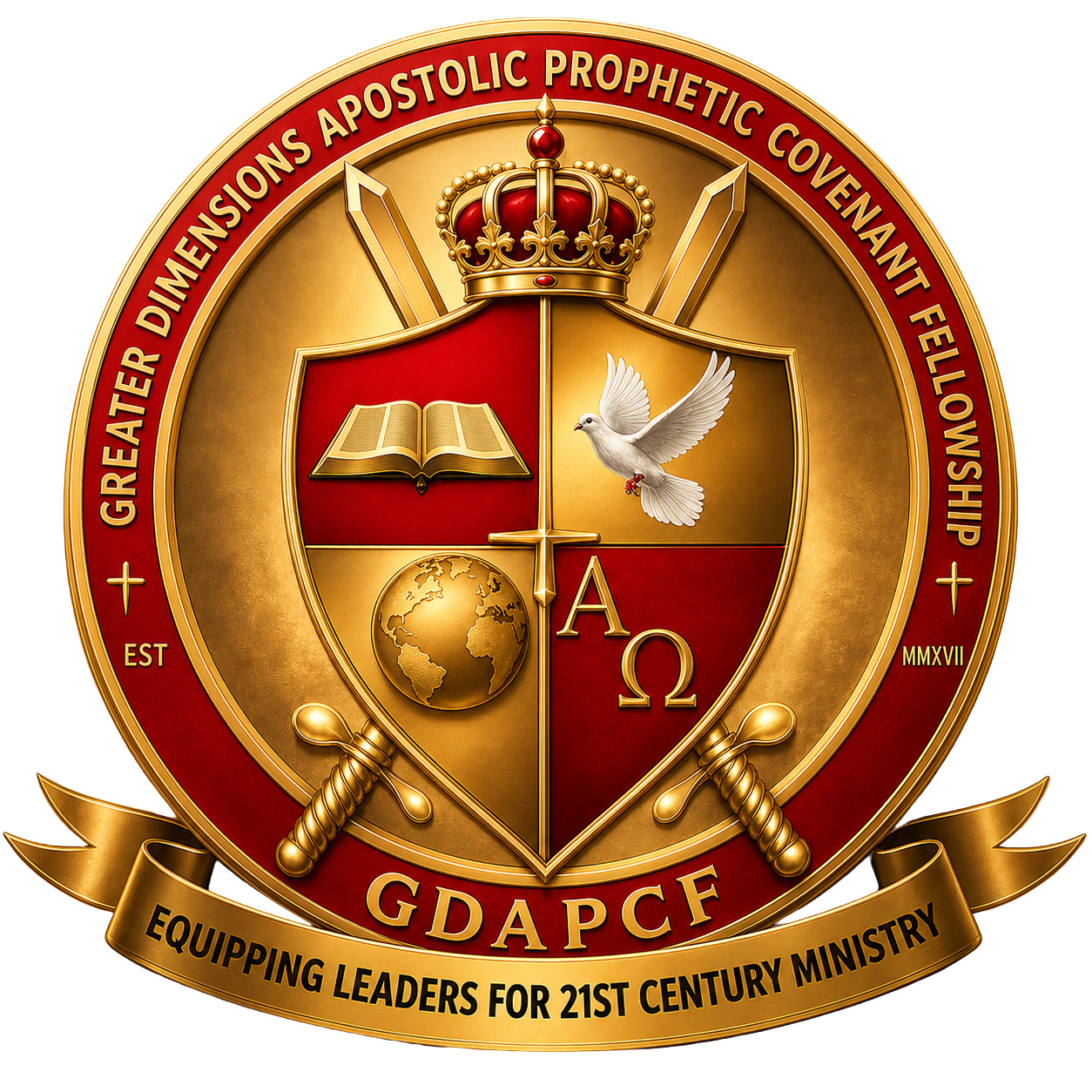Official seal of Greater Dimensions Apostolic Prophetic Covenant Fellowship